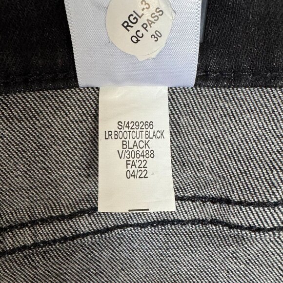 Banana Republic Factory Black Vintage Stretch Denim Low Rise Bootcut Jeans  28 T - Picture 14 of 14